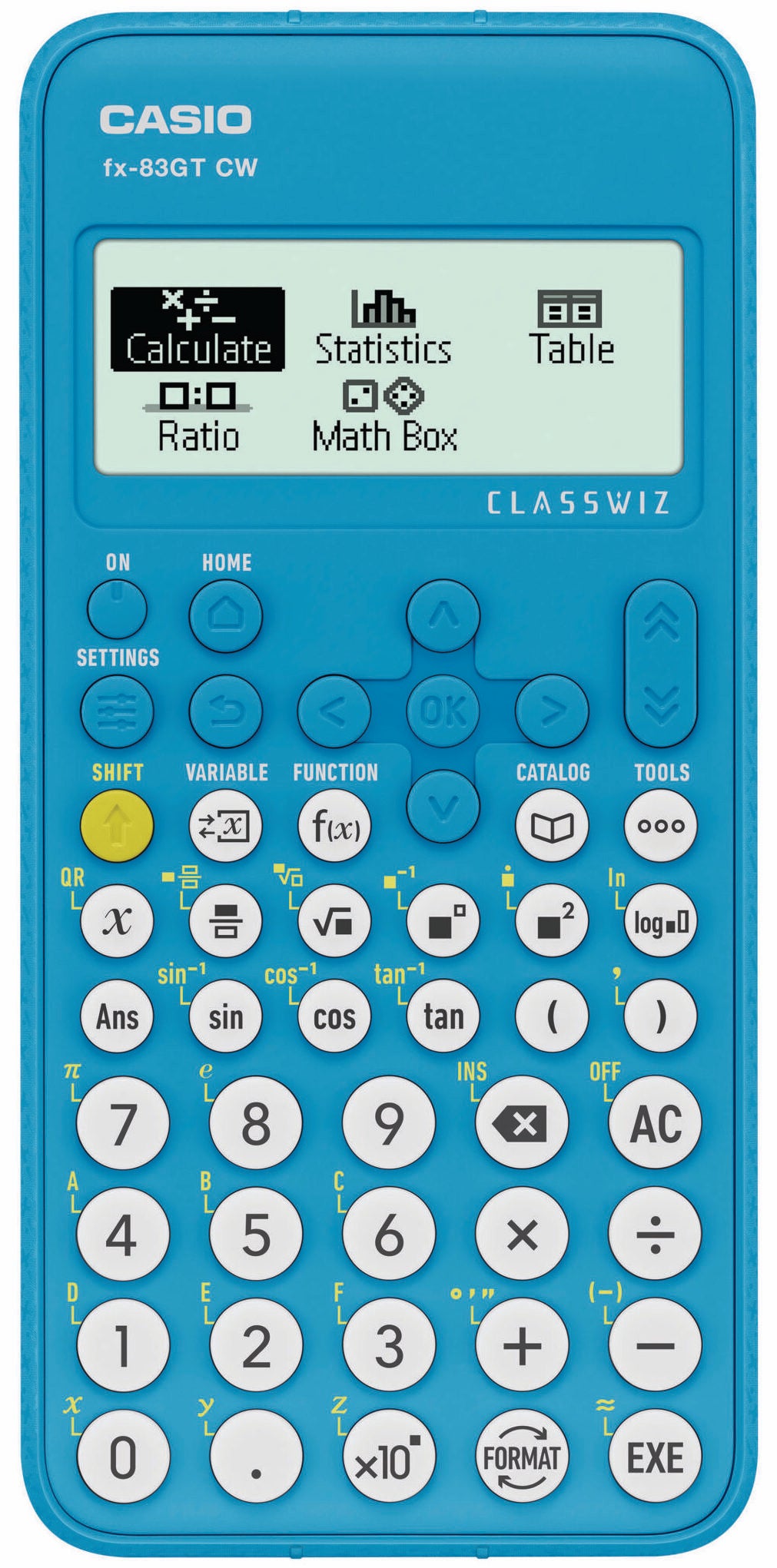 Orologio Casio Calculator Unisex Gomma Blu